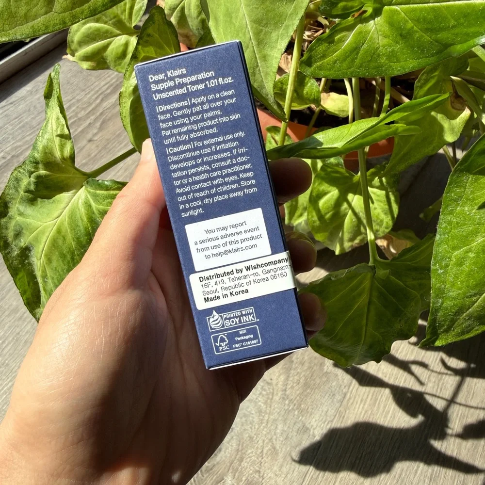 Klairs Supple Preparation Unscented Toner – 30ML – New (Travel Size)